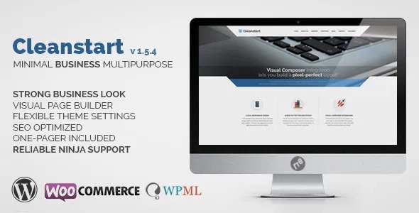 Cleanstart v2.2.0 - 企业商务 WordPress 主题插图