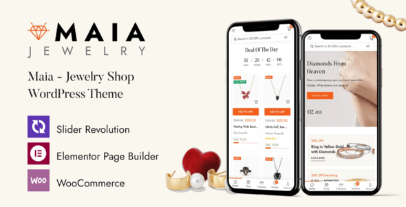 Maia v1.0.7 - 珠宝店 WordPress 主题插图