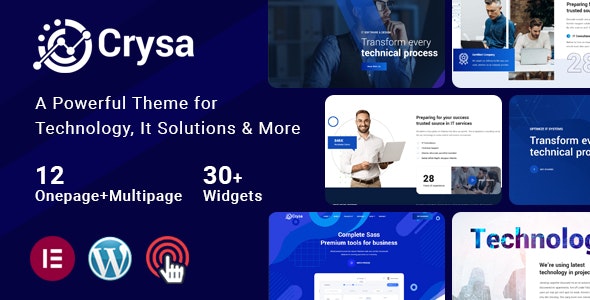 Crysa v1.0.4 - IT 解决方案 WordPress 主题插图