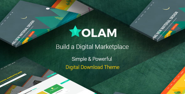 Olam v4.6.2 - Easy Digital Downloads Marketplace WordPress 主题插图