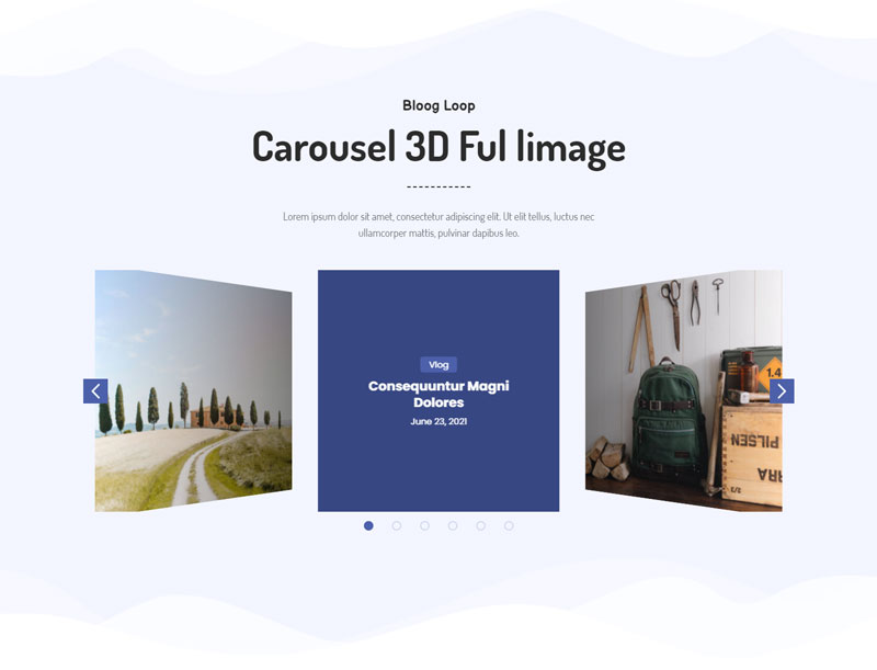 Advanced Carousel Blog Layout Design v1.0 - 高级轮播博客布局设计插图