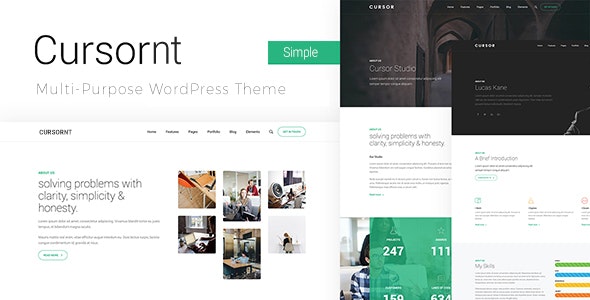 Cursornt v2.3.1 - Startup Business WordPress 主题插图