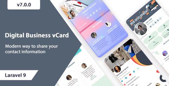 VCard SaaS v8.11.2（已汉化） – 数字名片生成器 SaaS – Laravel VCard SaaS