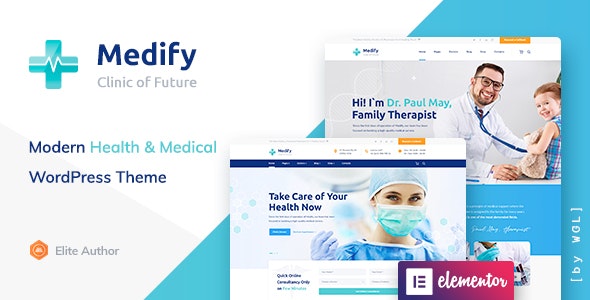 Medify v1.2.5 - Health & Clinic WordPress 主题插图