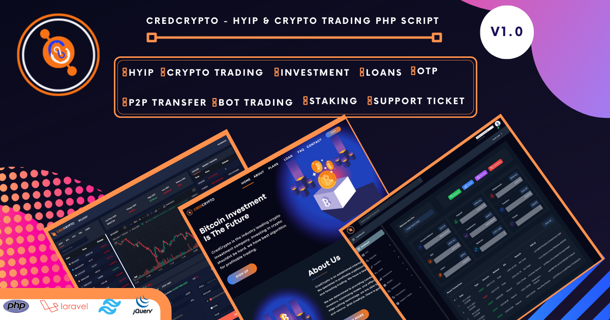 CredCrypto v3.1.1 – HYIP 投资和交易脚本插图