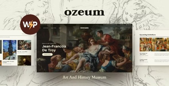 Ozeum v1.2.5 – 现代艺术画廊和创意在线博物馆 WordPress 主题 +RTL插图