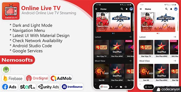 Android Online Live TV Streaming v8.2插图