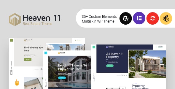 Heaven11 v1.0.7 - Property & Apartment Real Estate WordPress Theme插图