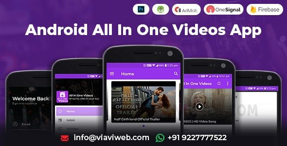 Android All In One Videos App v1.14 – (DailyMotion、Vimeo、Youtube、服务器视频、符合 GDPR 的 Admob)插图