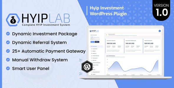 HYIPLab v3.0 - HYIP 投资 WordPress 插件插图