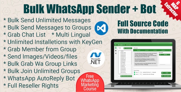 WaBulker Bulk WhatsApp sender + Group Sender + WhatsApp Autobot v3.3.0（已汉化+注册机）插图