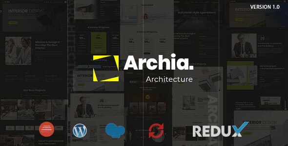 Archia v1.0.3 - WordPress建筑与室内主题插图