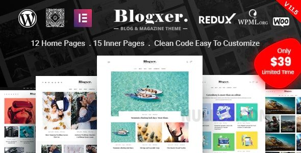 Bloxer v1.1.9 – 博客和杂志 WordPress 主题插图