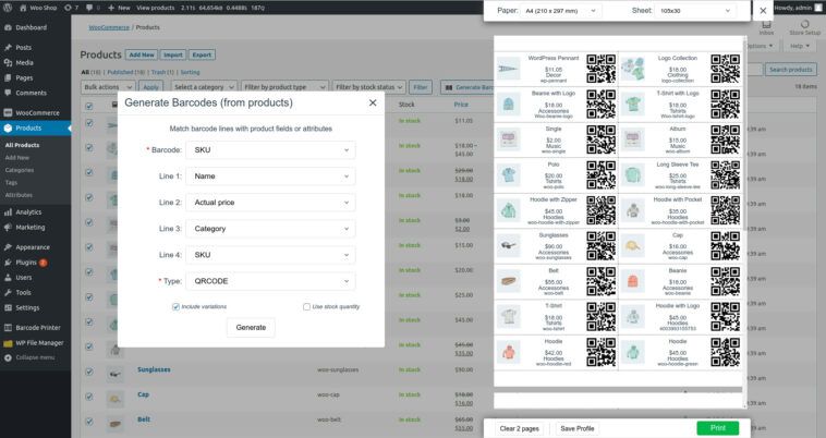 Barcode Printing for WooCommerce & Contact Form 7 v3.4.6插图