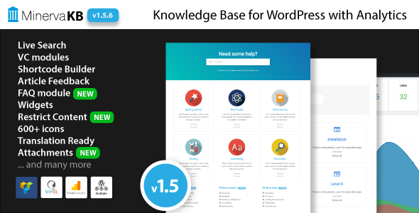 MinervaKB Knowledge Base for WordPress with Analytics v2.0.9