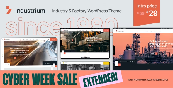 Industrium v1.3 - Industry & Factory WordPress 主题