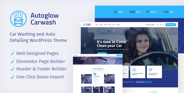 Autoglow v1.1.1 - WordPress 洗车主题