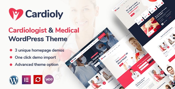 Cardioly v2.8 - WordPress 心脏病专家和医学主题