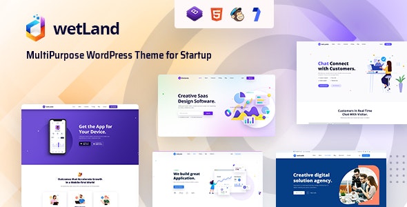 Wetland v1.0.9 - MultiPurpose WordPress Theme for Startup