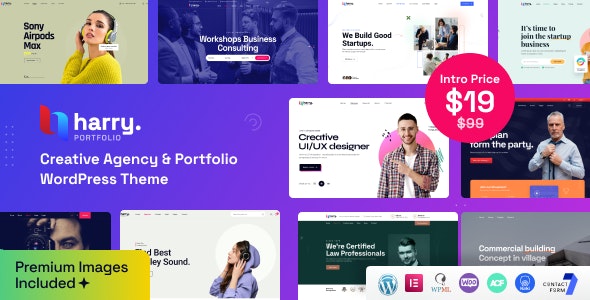 Harry v1.2.3 - Creative Agency & Portfolio WordPress Theme