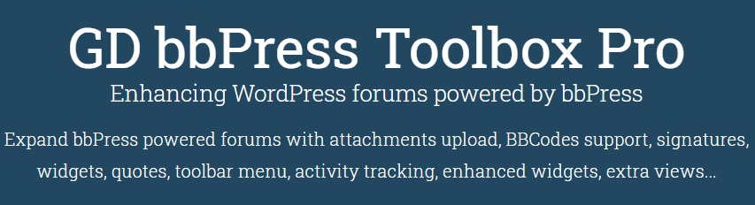 GD bbPress Toolbox Pro v7.3.1插图