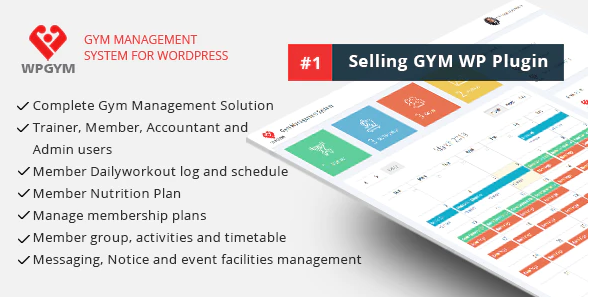 WPGYM v6.4（已汉化） - Wordpress 健身房管理系统插图