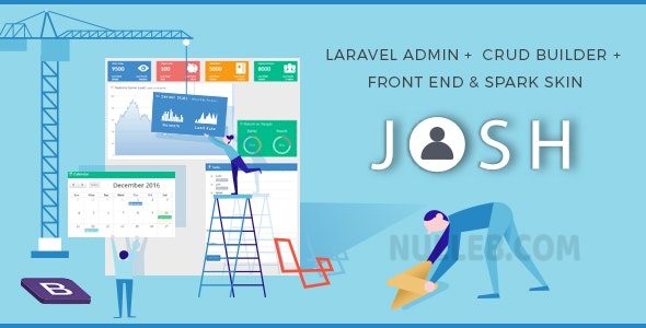 Josh v11.0 – Laravel Admin Template + Front End + CRUD插图