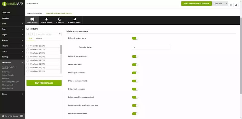 MainWP Maintenance Extension v4.1.2插图