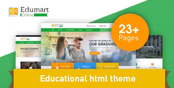 Edumart v1.0.3 - 教育行业HTML模板插图