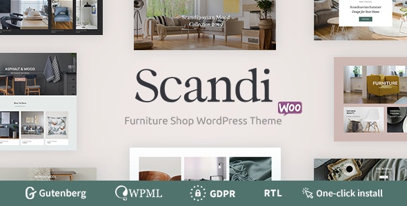 Scandi v1.0.7 - 装饰和家具店 WooCommerce 主题插图