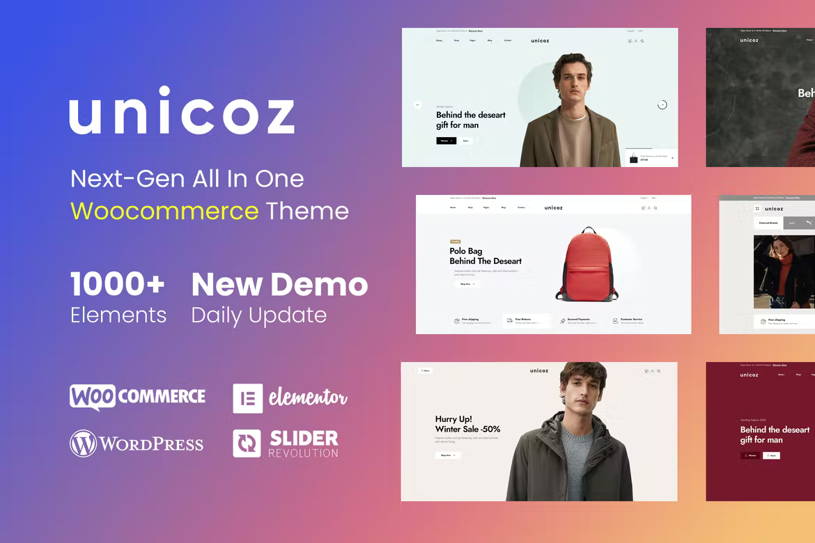 Unicoz v1.0.3 - Elementor WooCommerce Theme