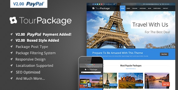 Tour Package v2.3.4 - Wordpress Travel/Tour Theme