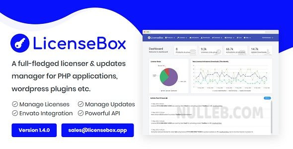 LicenseBox v1.6.4 – PHP 许可证和更新管理器