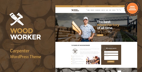 WoodWorker v3.9.1 - Carpenter Handy Service WordPress 主题