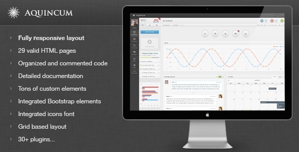 Aquincum v1.2 - 高级响应式管理模板