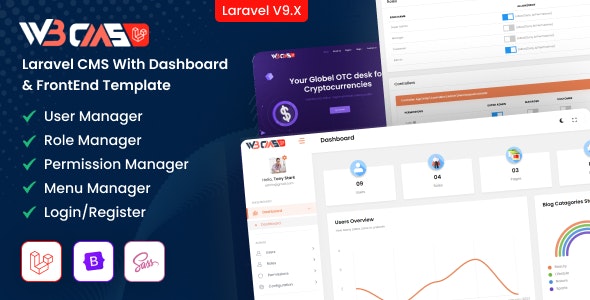 W3CMS-Laravel v1.9 - 内容管理系统