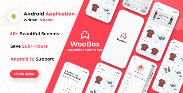 WooBox v5.15.0 - WooCommerce Android 应用程序电子商务完整移动应用程序 + kotlin