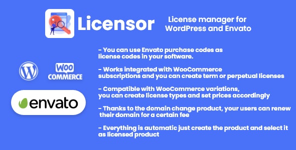 Licensor v1.0.0 - License manager for WooCommerce and Envato插图