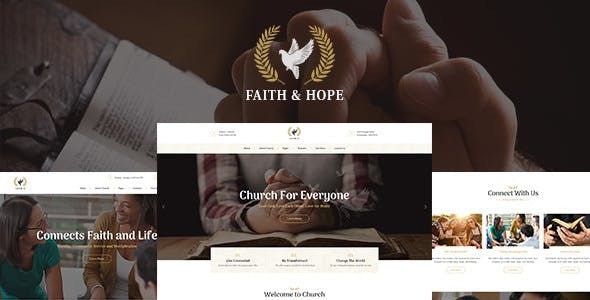 Faith & Hope v2.2.0 - A Modern Church & Religion Non-Profit WordPress Theme插图