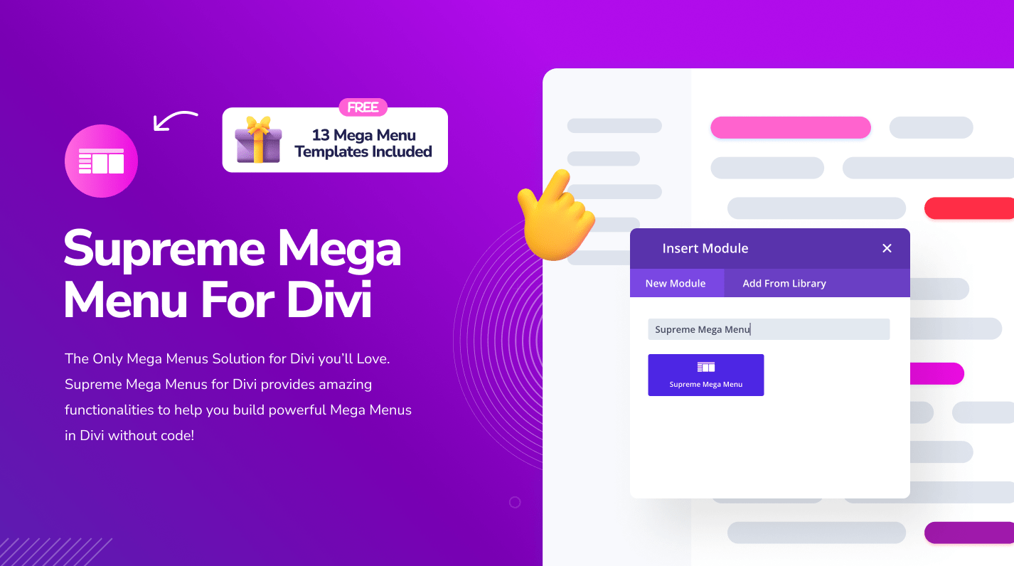 Supreme Mega Menu For Divi Pro v1.0.1插图