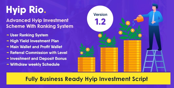 Hyip Rio v2.5.1 - Advanced Hyip Investment Scheme with Ranking System插图