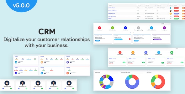 CRM v5.0.0 - Laravel CRM with Project Management, Tasks, Leads, Invoices, Estimates and Goals插图