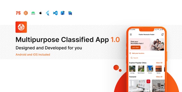 PSX Multipurpose Classified Flutter App with Laravel Admin Panel v1.0.4