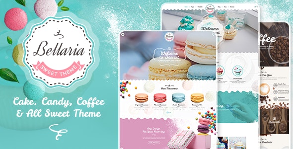 Bellaria v1.1.5 - 美味的蛋糕和面包店 WordPress 主题