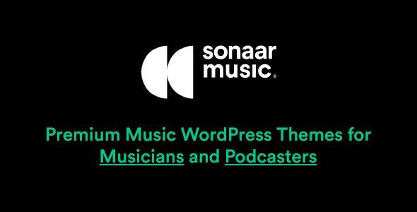 Sonaar Music v4.27 – 音乐家和播客的高级音乐 WordPress 主题（所有主题）