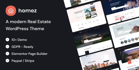 Homez v1.0.3 – 房地产 WordPress 主题插图