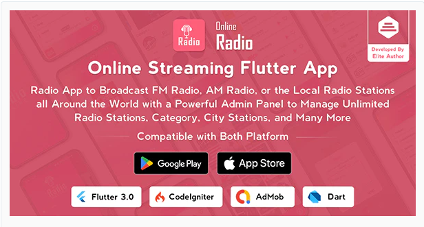 Radio Online v1.0.6 - Flutter Full App插图