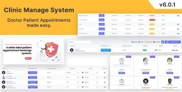 Clinic Management System v8.5.0 - 医患预约管理系统 PHP Laravel插图