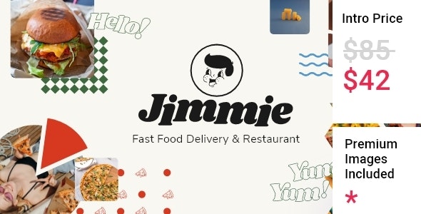 Jimmie v1.0 - 快餐配送和餐厅主题插图