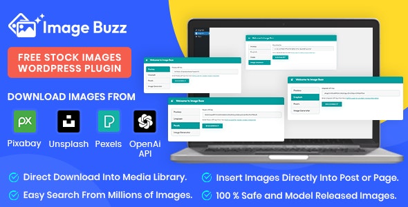 Image Buzz v1.0.2 – Free Stock Images WordPress 插件插图